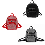 Via Fiore Rhinestone Mini Backpack – Glam Fashion Backpack: Black