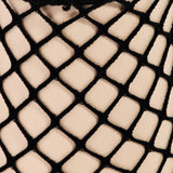 Black Fishnet Ankle Socks: BK