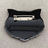 Cat's Head Acrylic Brooch