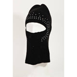 Rhinestone Accent Knitted Balaclava: FU