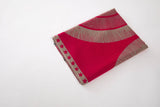 Women's Geometric Print Scarf & Wrap – 4 Colors: Red W/black