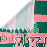 Pink and Green  Sorority Fashion Shawl Scarf