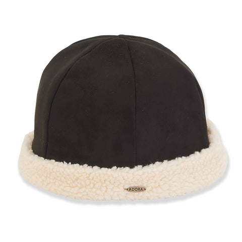 Black, Poly Suede Turban