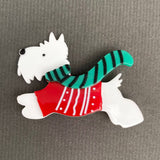 Acrylic West Highland White Terrier Dog Brooch