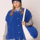 College Quilted Puffer Lightweight Shoulder Bag: NVYORA / ONE SIZE