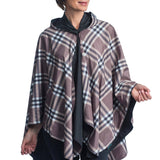 Black and Coco Plaid Rain & Travel Cape