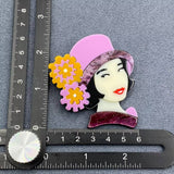 Creative Beauty Acrylic Brooch - MIO63672