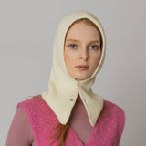 Buttoned Knitted Snood: CAM / ONE SIZE