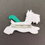 Acrylic West Highland White Terrier Dog Brooch