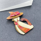 Fashion Woman Acrylic Brooch - MIO65371