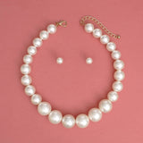 Chunky Pearl Necklace Set