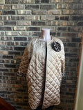 Quilted Leopard Coat