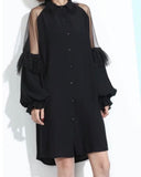 Peek a boo shirtdress