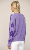 Purple Daisy Sweater