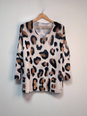 Leopard print sweater