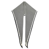 Houndstooth Pattern Print Light Weight Scarf : BLK / ONE SIZE