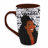 BLACK AND BEAUTIFUL LATTE MUG