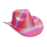 Cowboy Hat Iridescent Fuchsia Fashion Hat: Fuschia / Multi Tone / One Size