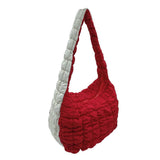 College Quilted Puffer Lightweight Shoulder Bag: NVYORA / ONE SIZE