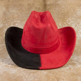Gameday Two Tone Block Western Cowboy Hat: BLWH