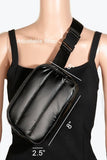 Nylon Multi Pocket Side Fanny Pack: MOSS