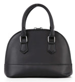 Sparkling Rhinestone Accented Mini Satchel: Black