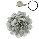 Camellia Flower Pin and Hair Clip : Burgundy