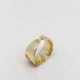 Multi-style Enamel Gold-plated Ring |Flowers|Butterfly|Eyes: A- Flowers