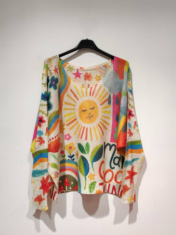 PESS PRINT PE25 happy sun bright: Multicoloured / YOU(36-42)