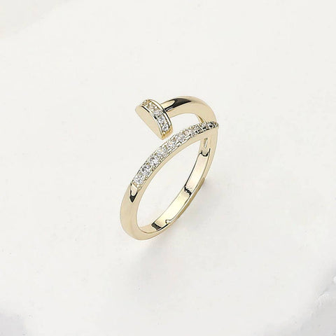 CZ Stone Paved Nail Ring
: 7