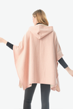 CP22110 Irelandia Hooded Cape Coat: 01 Pink