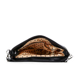 Rhinestone Bling Hobo Crossbody: Black