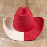 Gameday Two Tone Block Western Cowboy Hat: BLWH