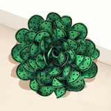 Bling Studded Flower Brooch / Hair Clip
: BK-CL