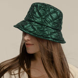 Shiny Quilted Bucket Hat
: Silver