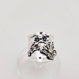 Multi Styles of Retro Emboss Rings,Bee,Butterfly,Flower,Leaf: Bee / 8