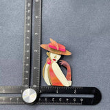 Fashion Woman Acrylic Brooch - MIO65371