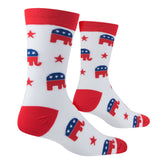 Crazy Socks - Mens Crew - Republican