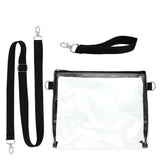 Attached Handle Clear Transparent Crossbody Shoulder Bag