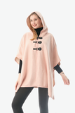 CP22110 Irelandia Hooded Cape Coat: 01 Pink