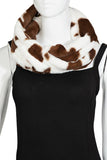 Cowhide Print Infinity Scarf: BE