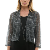 TWILIGHT SPARKLE 3-PIECE MIDI SET: SILBK / S