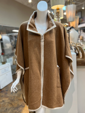 CP23106 Cascades Cape Coat: 03 Camel