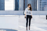 A104-W - Collared Lace Top: XL