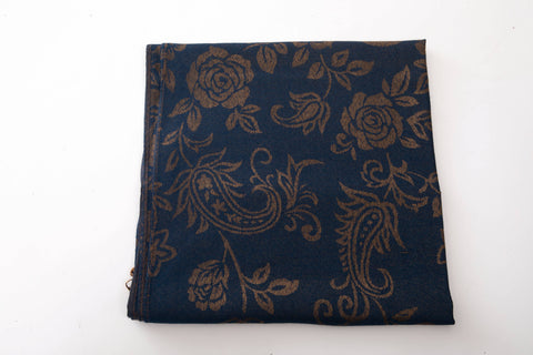 Women’s Floral Paisley Fringe Scarf – 4 Colors: Blue