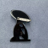 Parisian Belle  Acrylic Brooch
