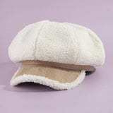Sherpa Fleece Baker Boy Cap: IV