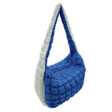 College Quilted Puffer Lightweight Shoulder Bag: NVYORA / ONE SIZE