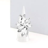 Marquise Crystal Cluster Stretch Ring: Gold Orange