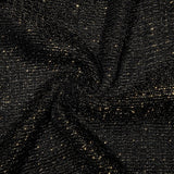 Glitter Bling Shiny Dress Scarf Shawl: Black-Silver